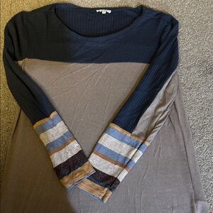 Colorblock Long Sleeve Top